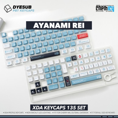 Keycaps Ayanami Rei PBT Dye-subs 135 Set XDA Profile